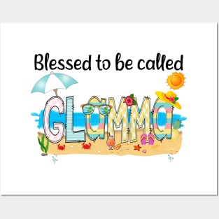 Blessed To Be Called Glamma Summer Beach Happy Mother's Posters and Art